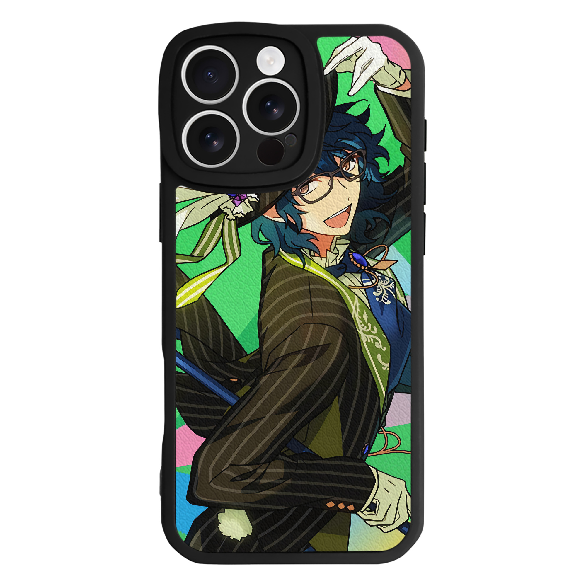 （画像用） あんさんぶるスターズ! Ensemble Stars 【iPhone 16シリーズ対応】シリコンスマホケース（レザー調） 材質：シリコン